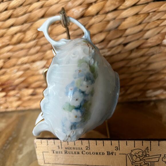 Blue Floral German Ceramic Creamer - Picture 5 of 5